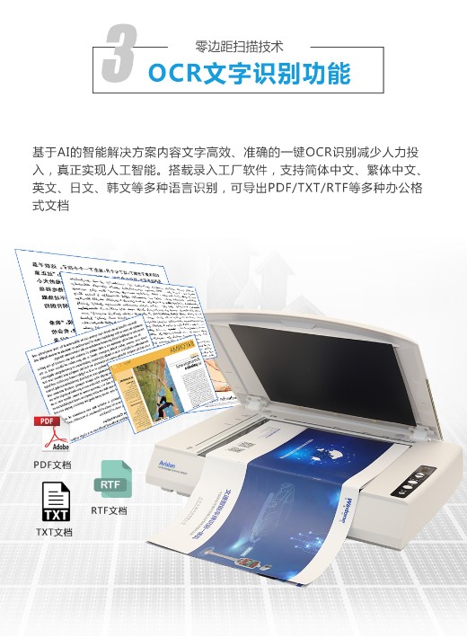 虹光零边距高清扫描机电子图书馆档案馆成册书籍文献免拆识别扫描图纸设计稿教育出版社专用平板扫描仪A4幅面AW560
